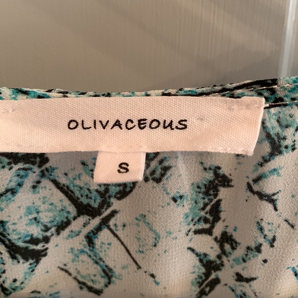 Snakeskin turquoise maxi dress with slits at both thighs. - Picture 6 of 11